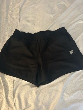 Women’s fila Black Women’s Athletic Shorts with Logo medium